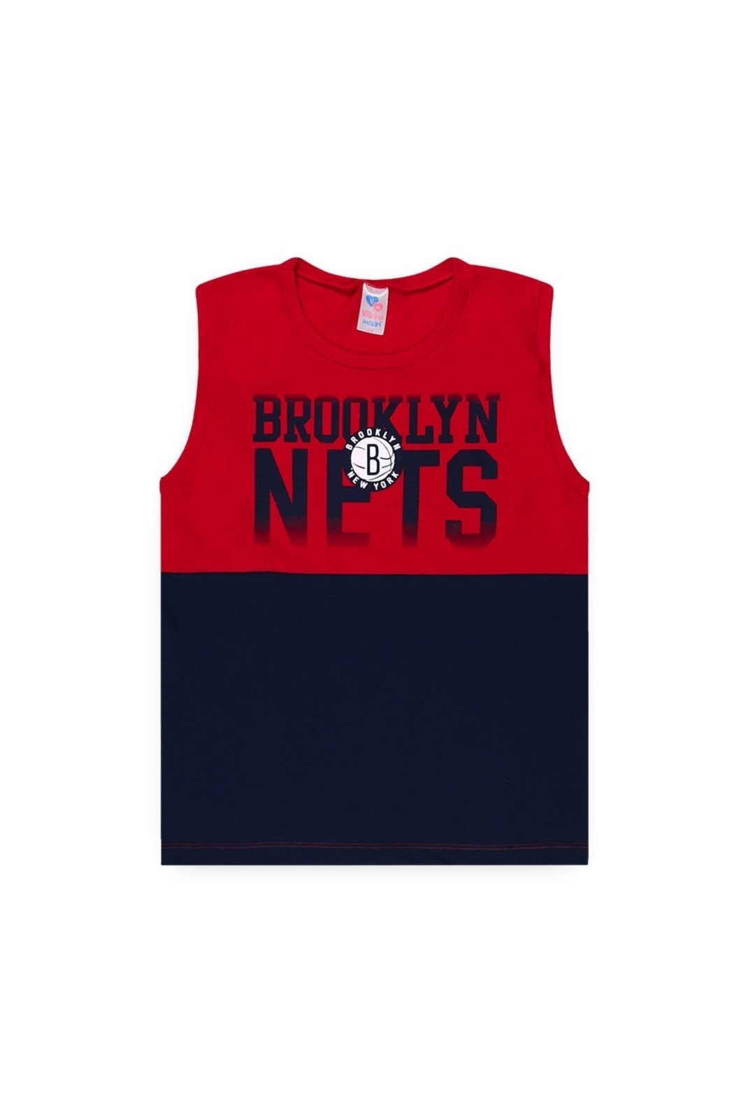 Infantil - Regata Meia Malha Juvenil Masculina Brooklyn Nets