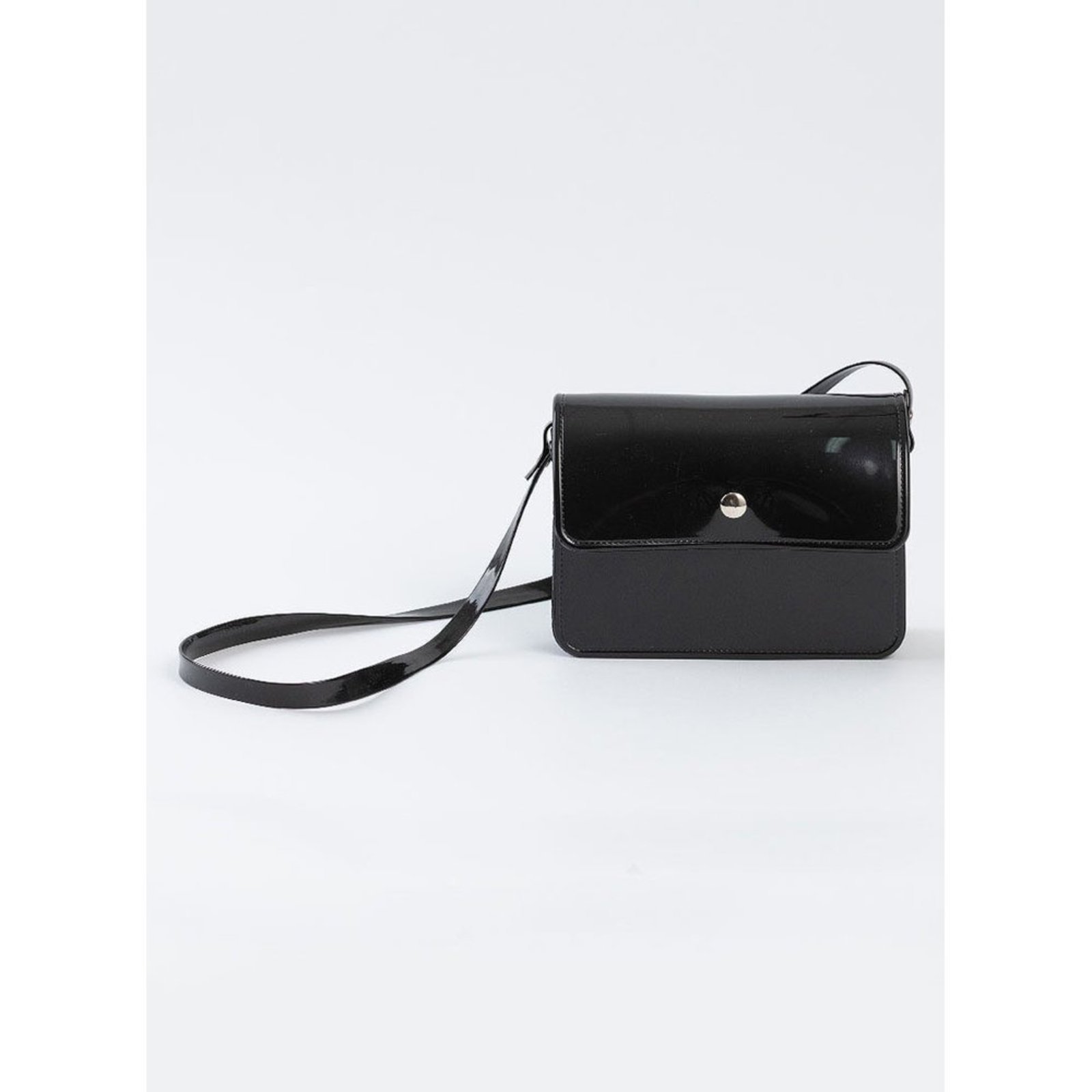 Infantil - Bolsa Menina Transversal Brilhante Preto