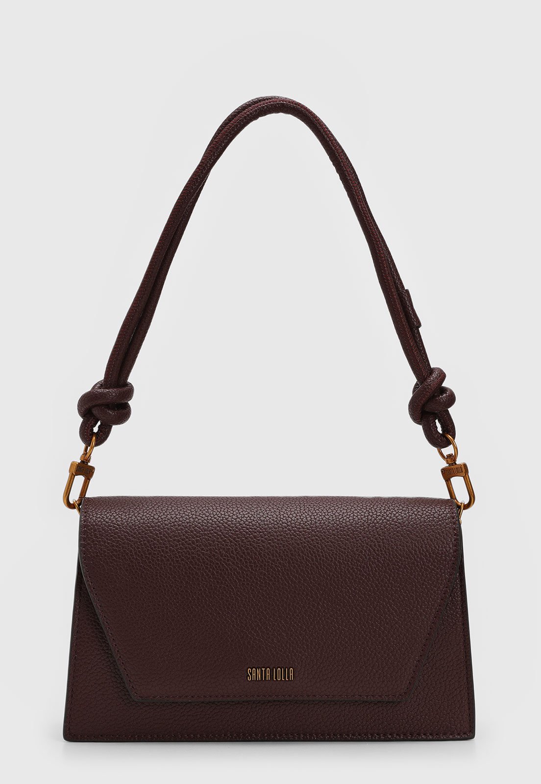 Bolsa Tiracolo Santa Lolla Alça Dupla Bordô