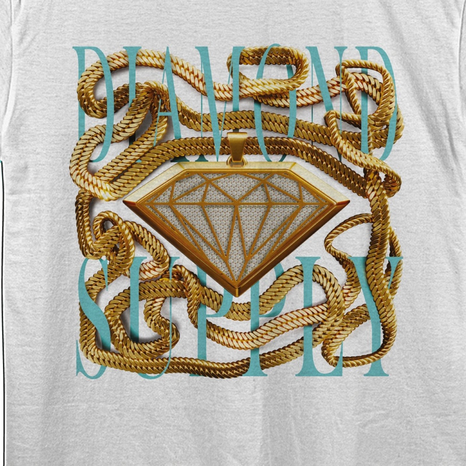 Vista 3 Camiseta Dmnd x Dwayne Tee - WHITE Diamond branco white Diamond branco white