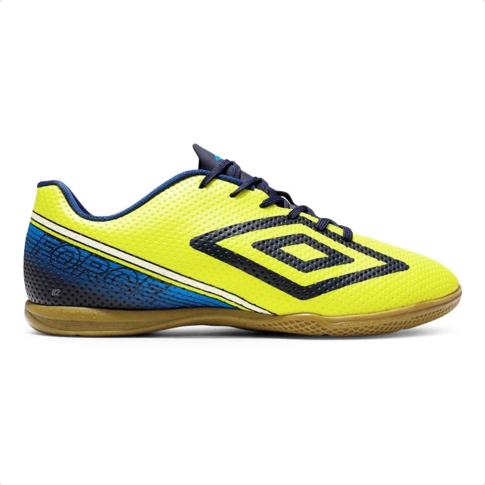 Chuteira Futsal Umbro Force Masculina Amarelo