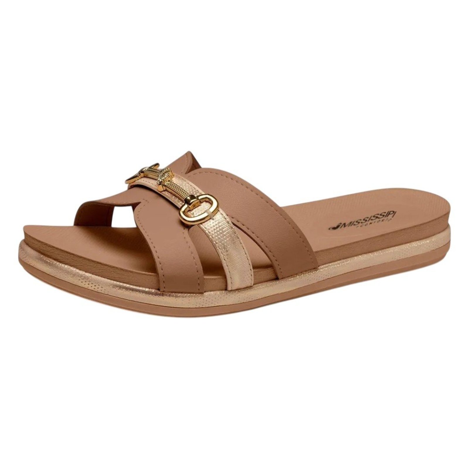 Chinelo Feminino Flatform Facil Calce Confortavel Mississipi