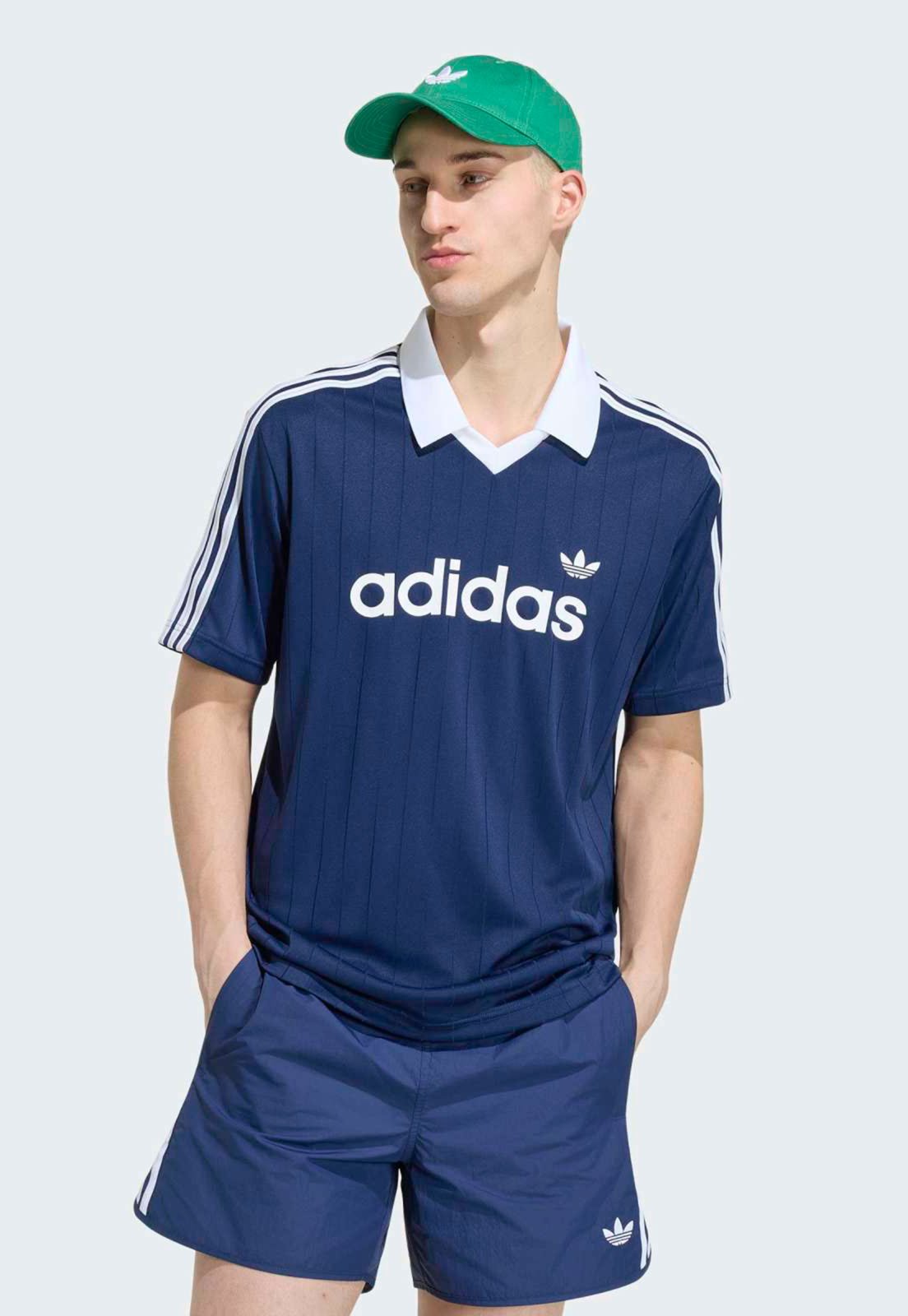 Camiseta Masculina adidas Originals Jersey Sport Classic Azul Marinho