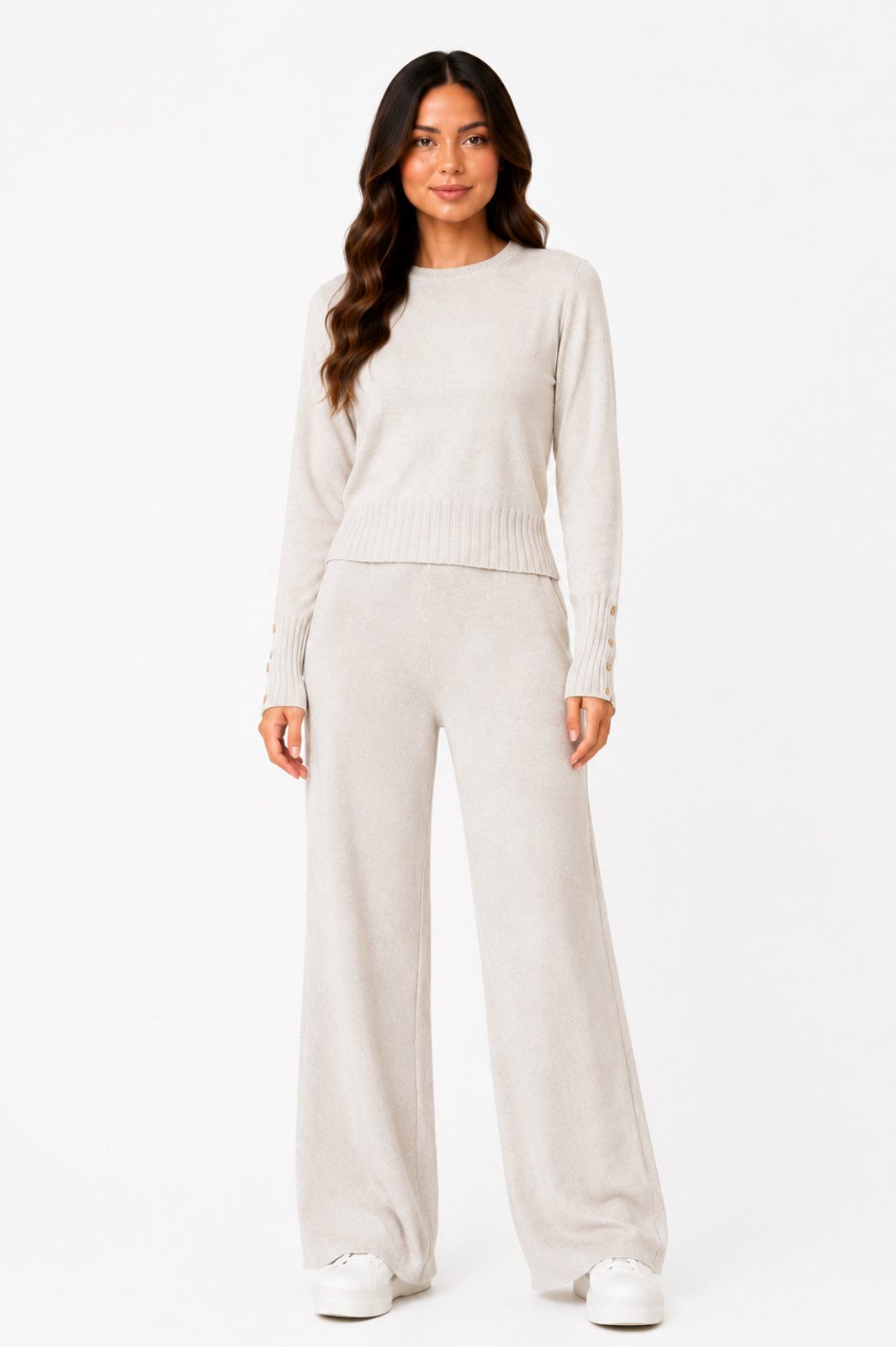 Conjunto Tricot D Bell Outlet Fashion Branco