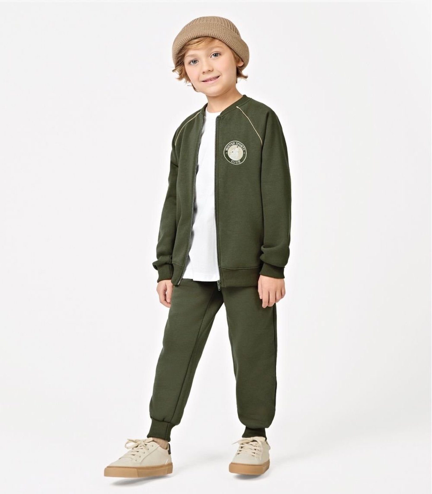 Infantil - Conjunto Jaqueta Com Calça Menino Trick Nick Verde