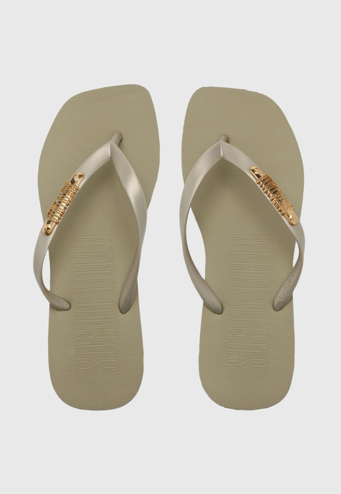 Vista 2 Chinelo Feminino Santa Lolla Dedo azul Santa Lolla azul