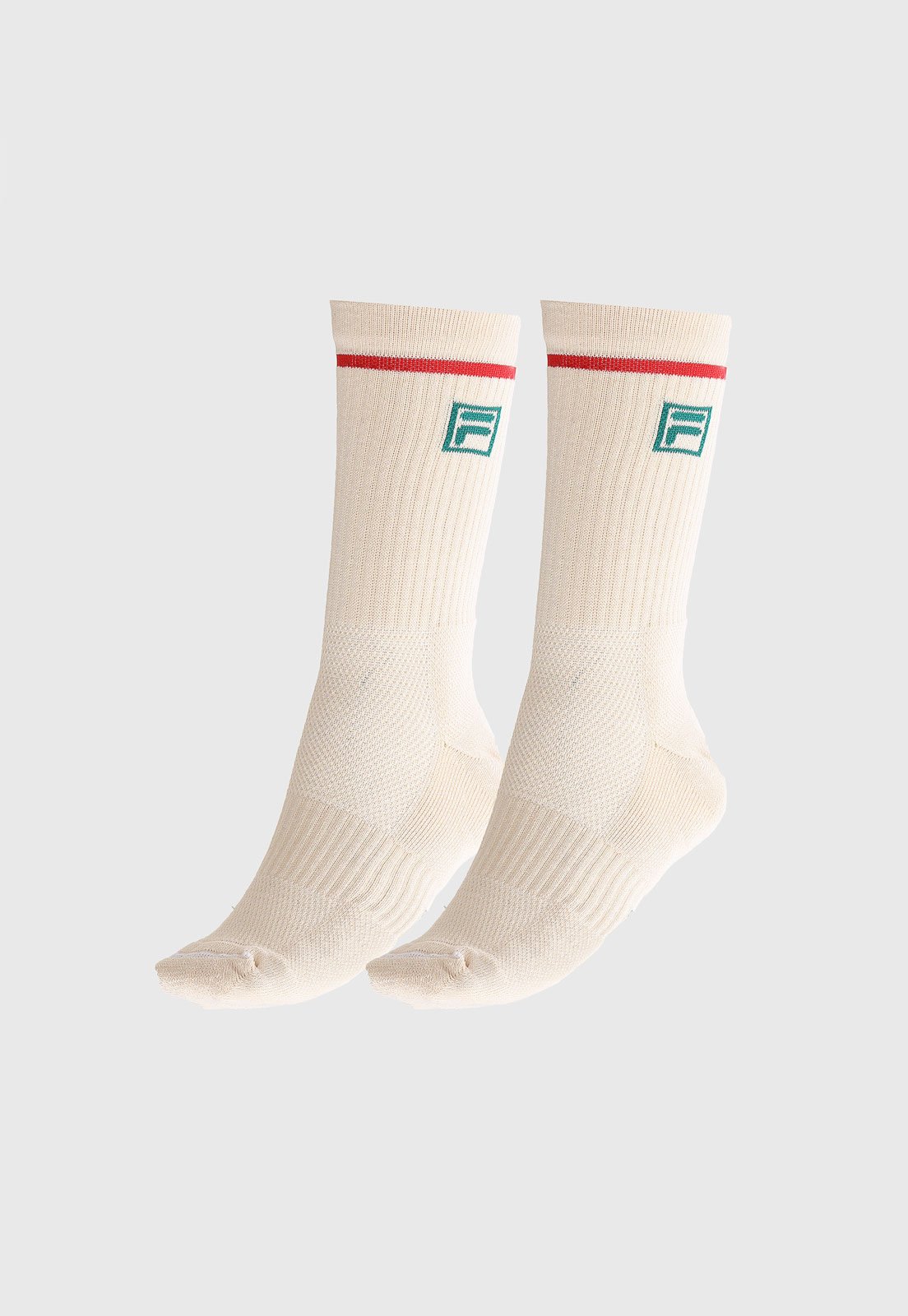 Vista 2 Meia Fila Cano Alto Sport Style Team Off-White off-white white Fila off-white white