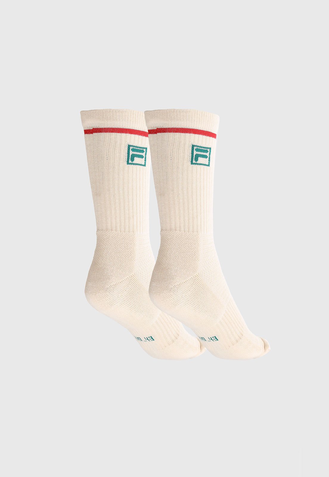 Vista 3 Meia Fila Cano Alto Sport Style Team Off-White off-white white Fila off-white white