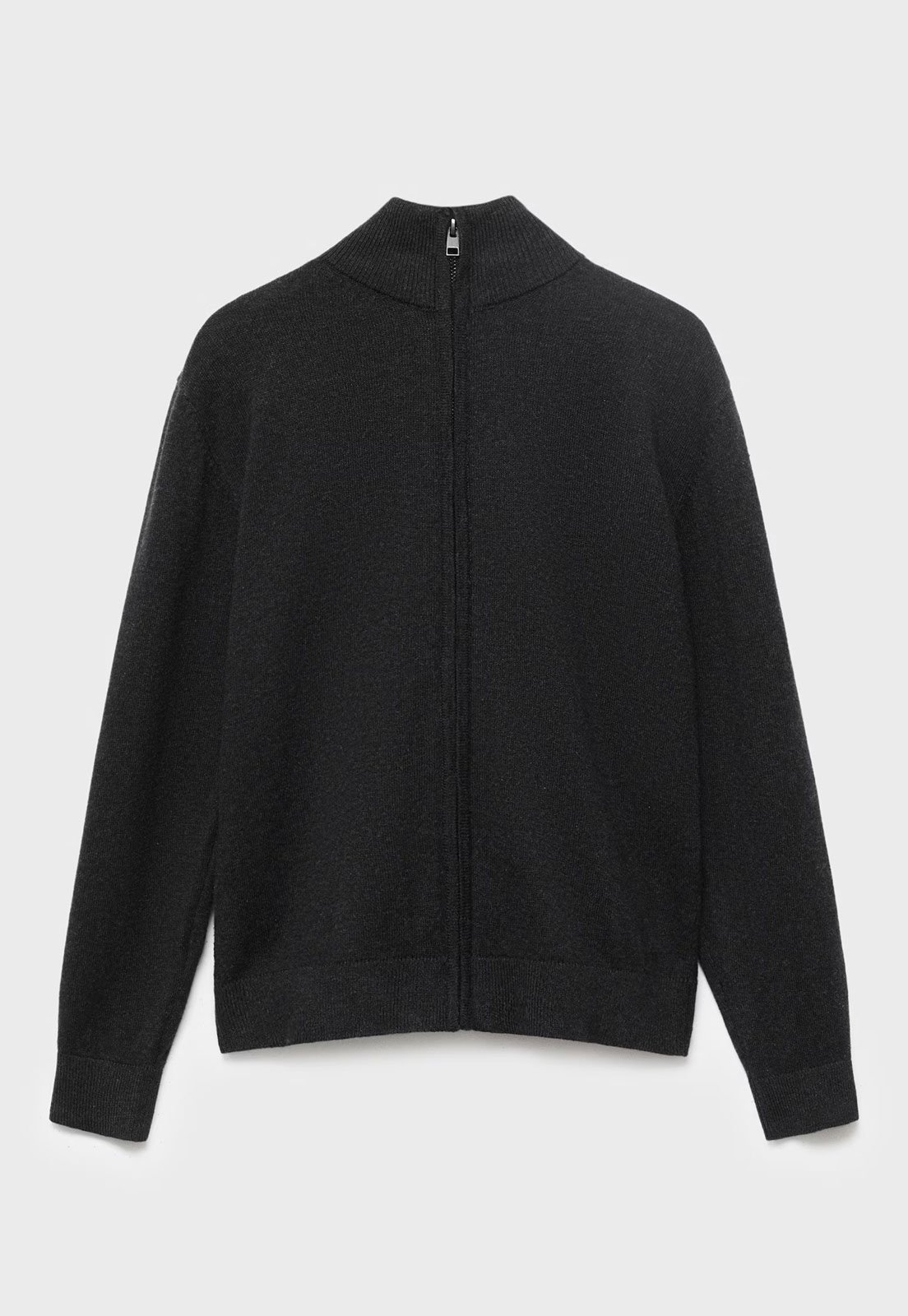 Infantil - Cardigan MANGO Gola Alta Preto