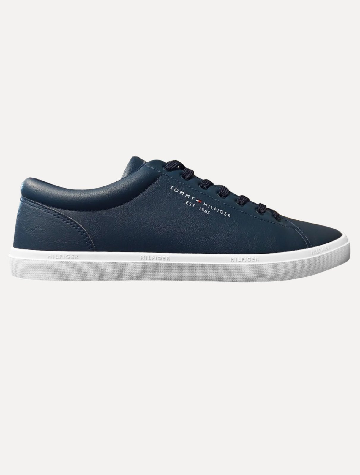 Vista 2 Tênis Tommy Hilfiger Masculino Couro Harrison 5D5 branco Tommy Hilfiger branco