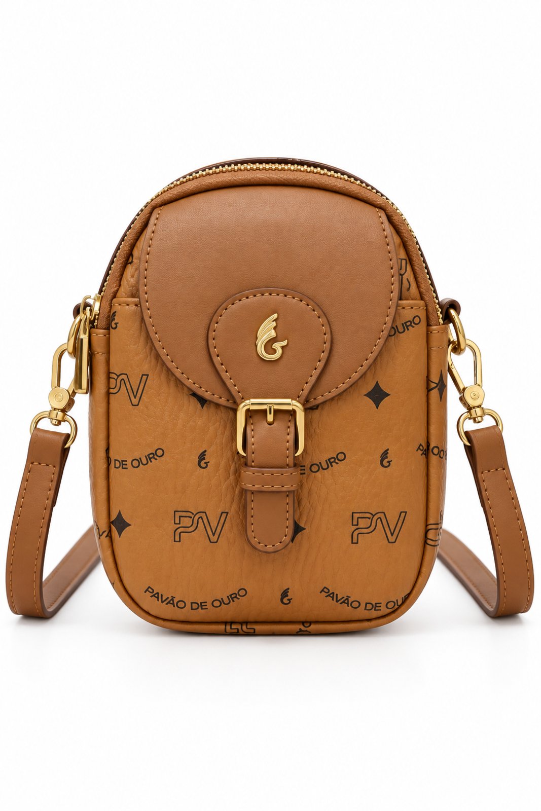 Bolsa Shoulder Bag Monograma D Bell Outlet Fashion Marrom