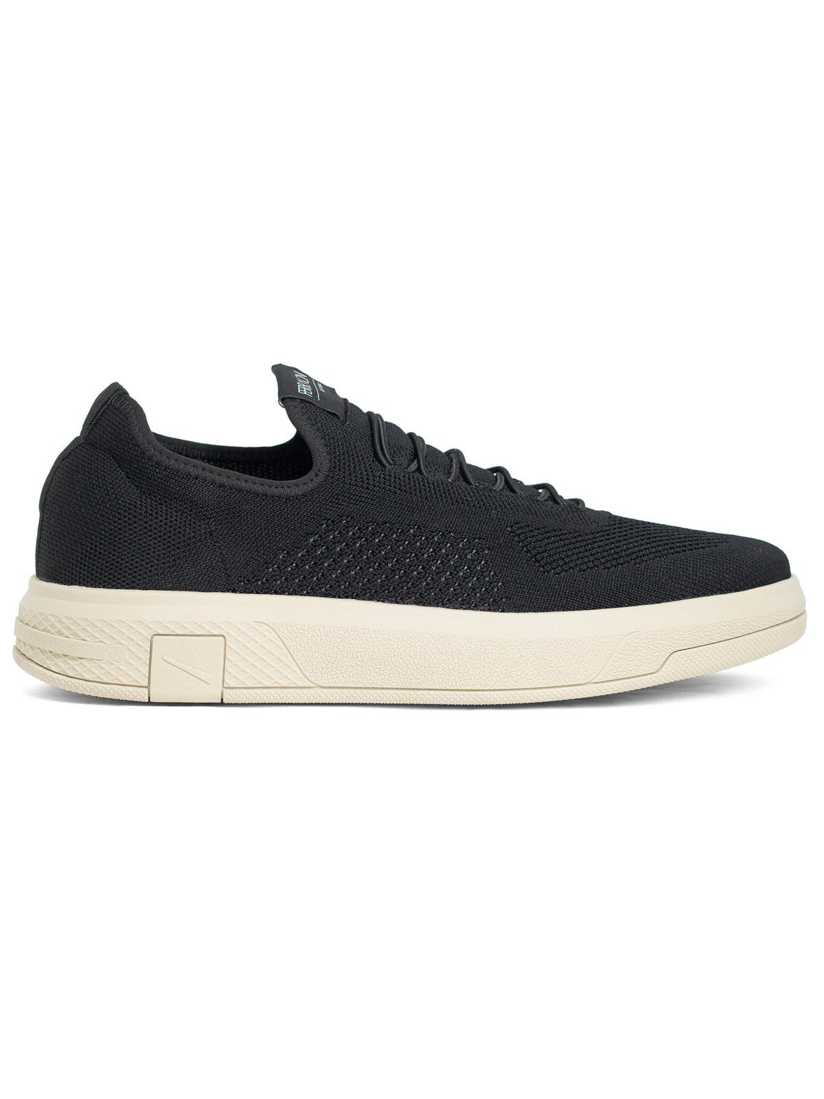 Tênis Masculino Ferracini Dream Knit Casual Cadarço Elástico Conforto Calce Fácil Preto