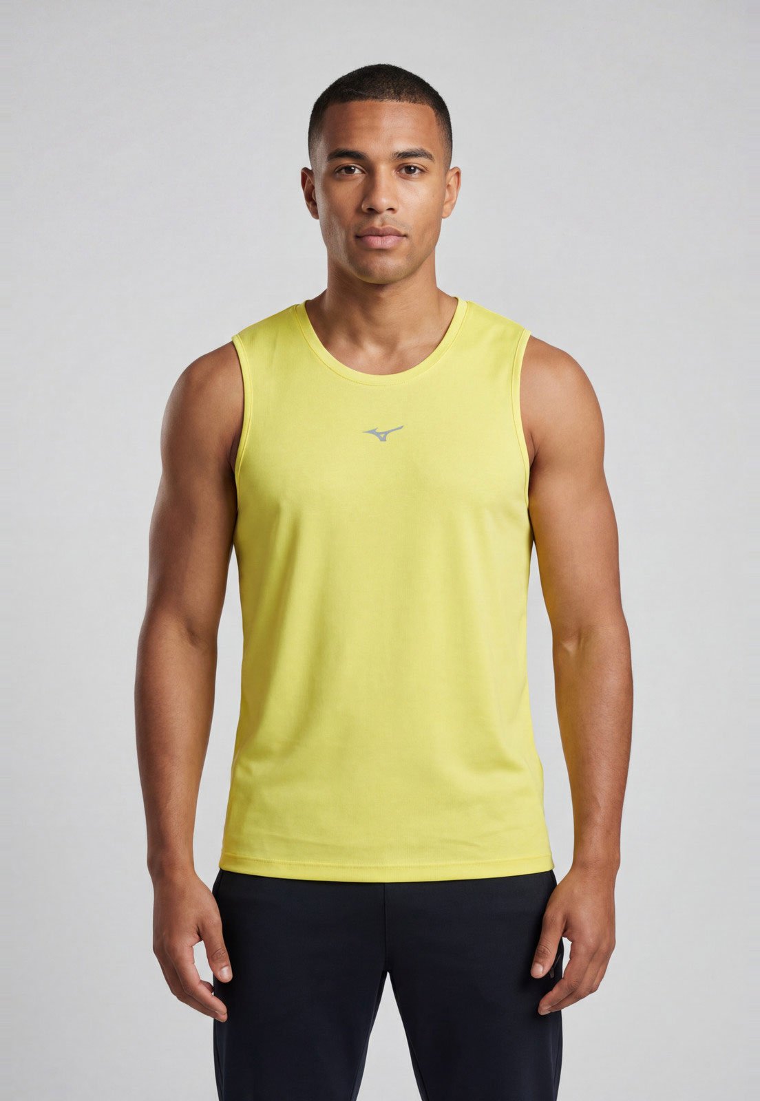 Regata Masculina Mizuno Decote Redondo Amarela