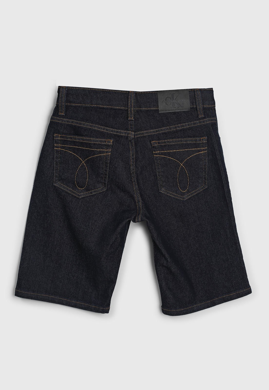 Vista 3 Infantil - Bermuda Calvin Klein Jeans Escura Calvin Klein Kids azul Calvin Klein Kids azul