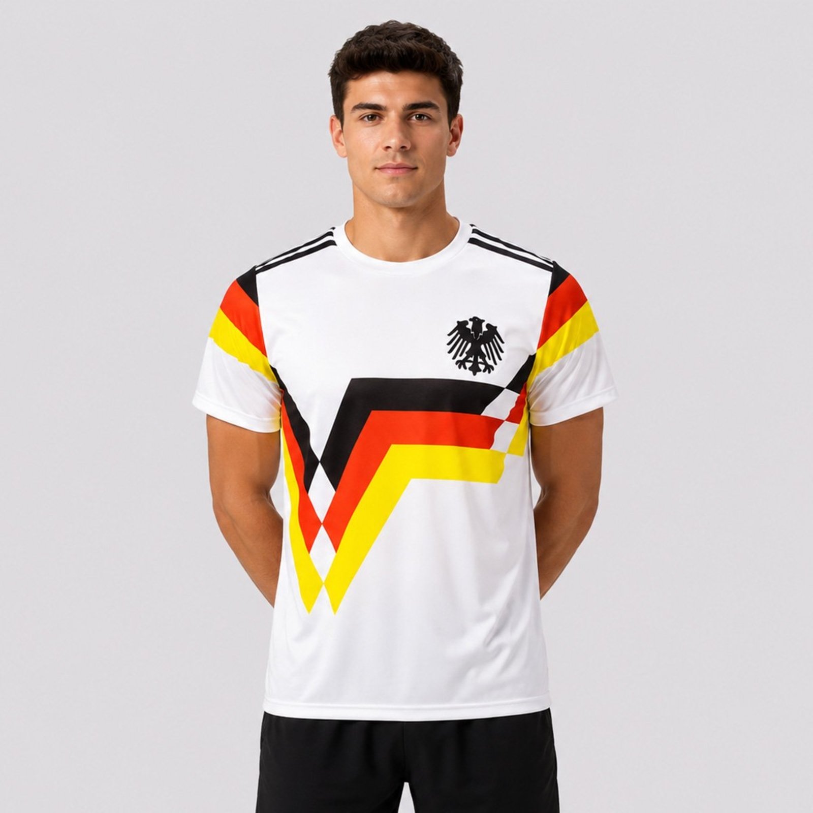 Camisa Alemanha Retrô 1990 Dry Branca