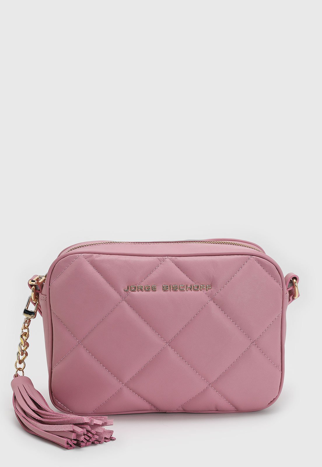 Bolsa Feminina Jorge Bischoff Matelassê Rosa
