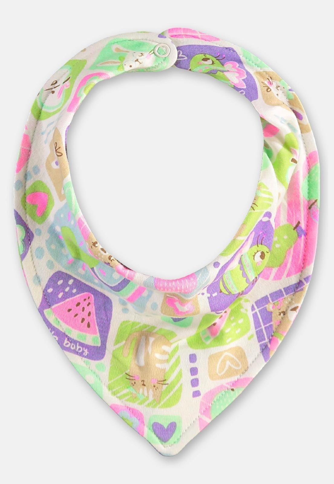 Infantil - Babador Bandana Menina Suedine Up Baby Bege