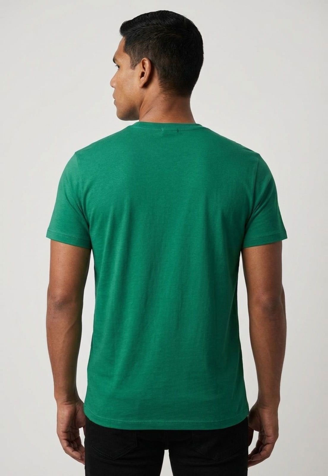 Vista 3 Camiseta Masculina Calvin Klein Jeans Estampa ALL verde Calvin Klein Jeans verde