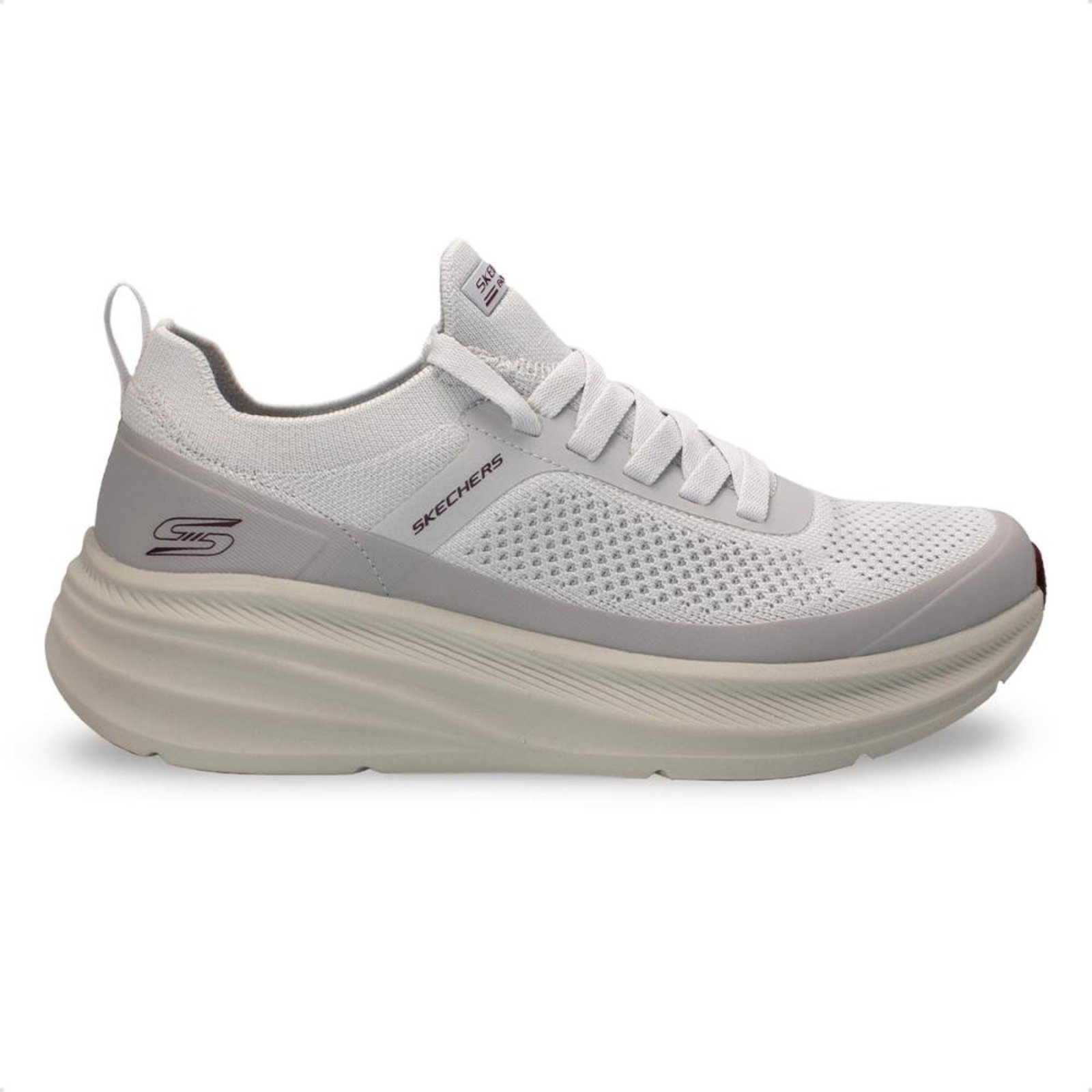Tênis Skechers Masculino Bobs Sport Skillz Fully Vital Cinza