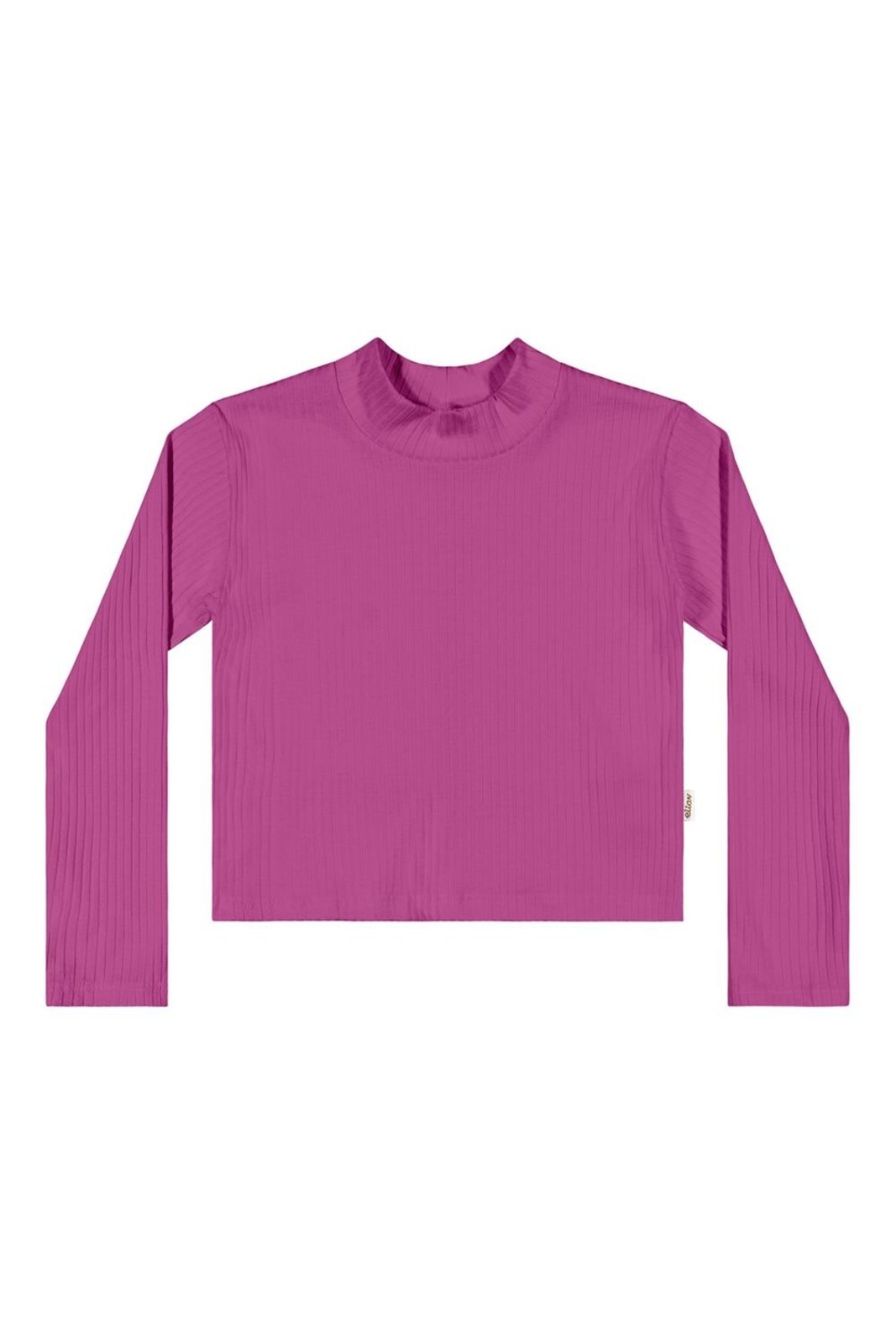 Infantil - Blusa Menina Gola Alta Básica Elian Rosa