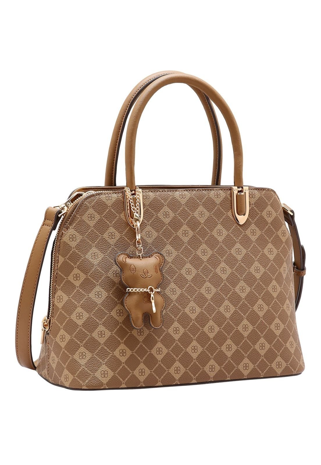Bolsa Feminina Chenson Monograma Elemento Gráfico 3485386 Natural