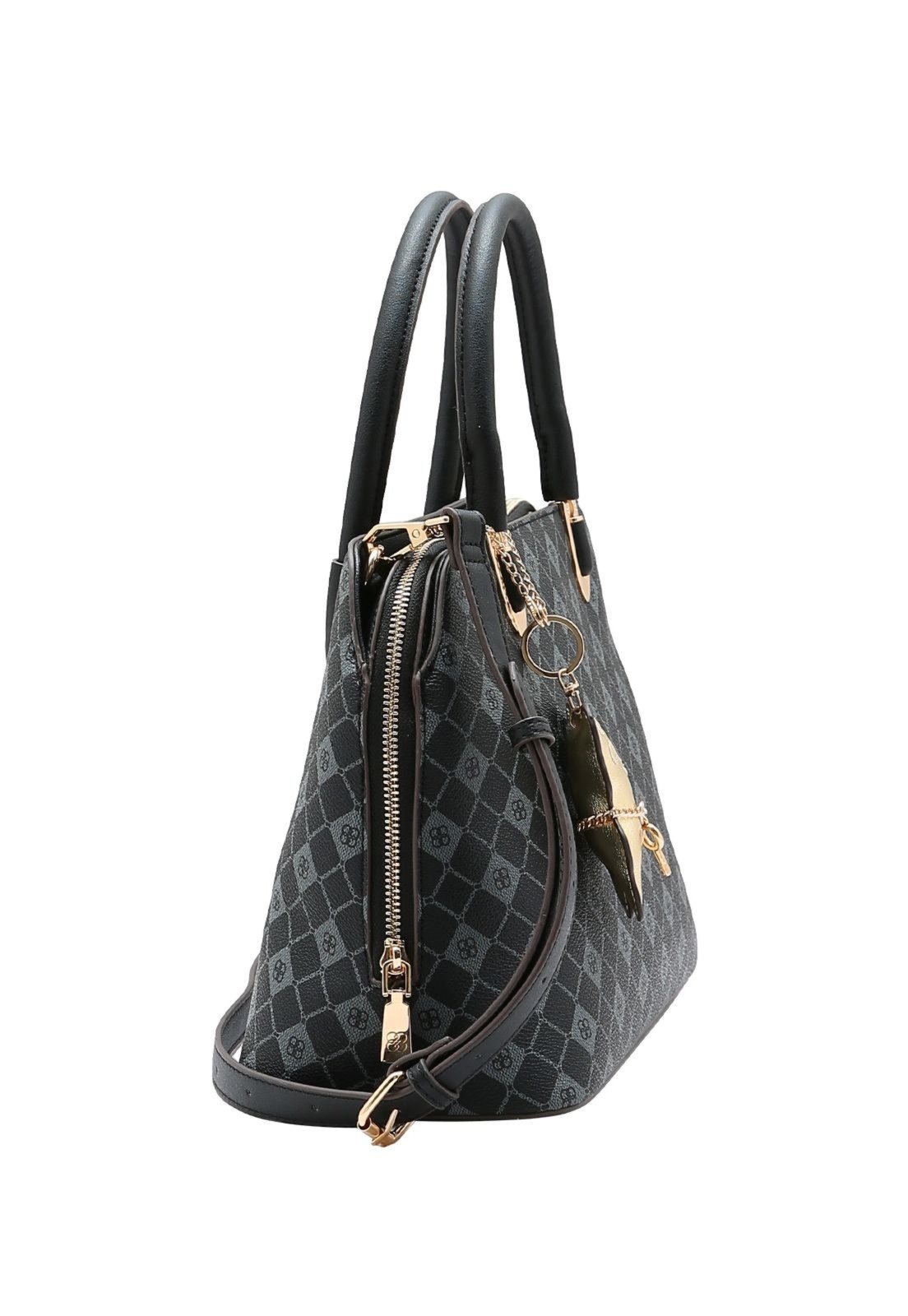 Vista 3 Bolsa Feminina Chenson Monograma Elemento Gráfico 3485386 Natural castanho natural Chenson castanho natural