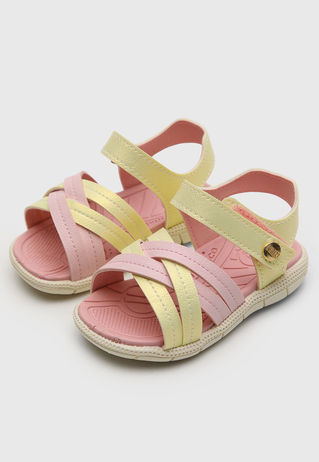 Infantil - Sandália Klin Tic Tac Casual Amarela