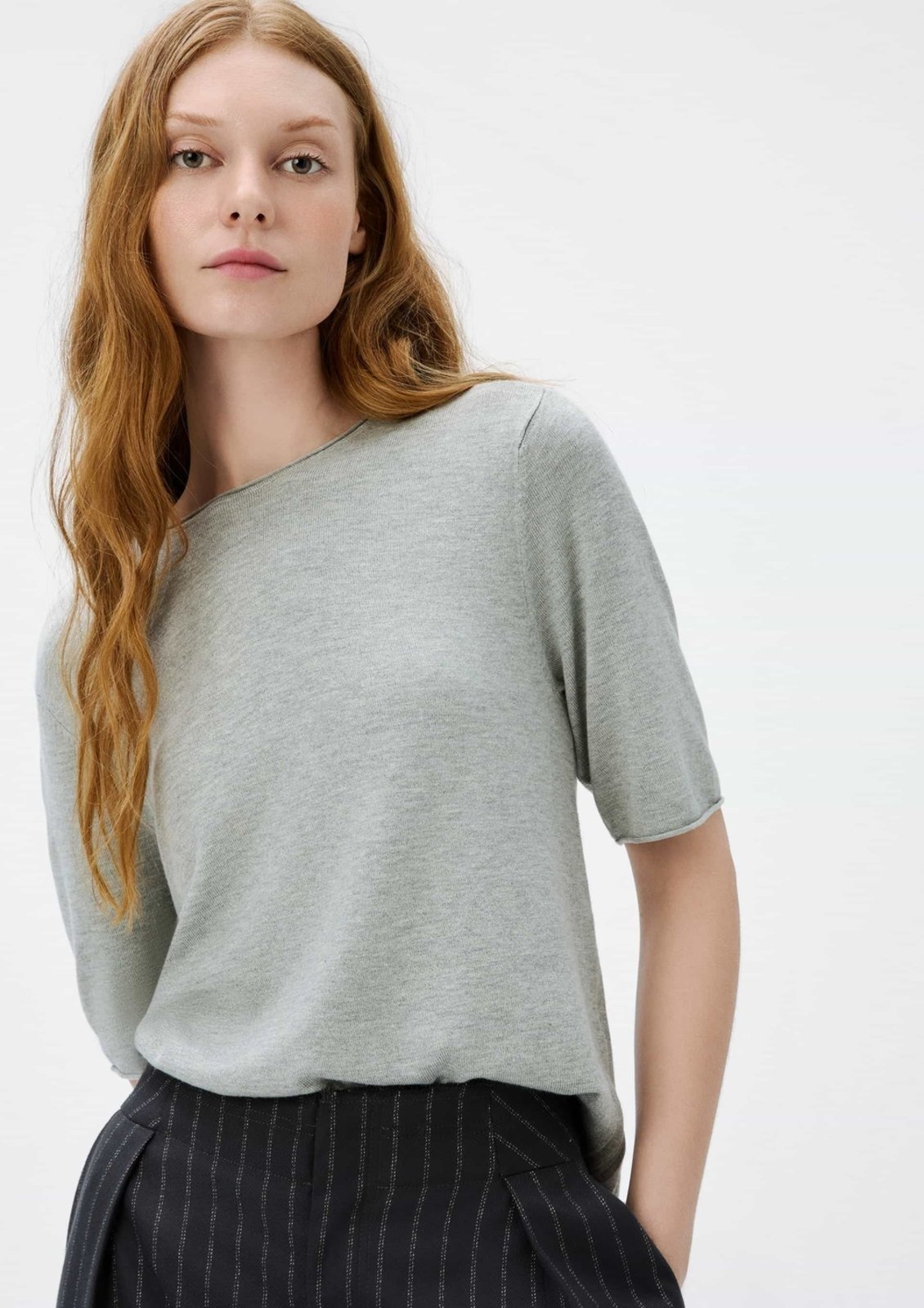 Blusa Feminina Manga Curta Em Tricô Leve Hering