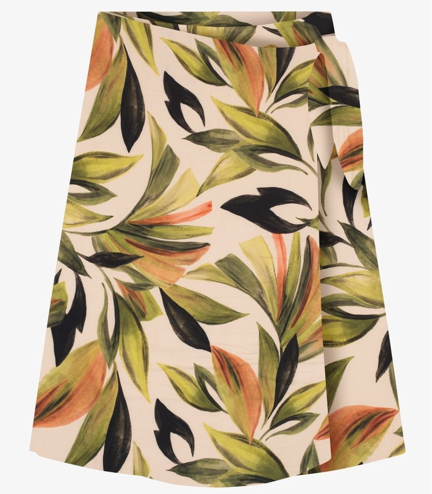 Saia Midi Plus Size em Viscose Secret Glam Verde