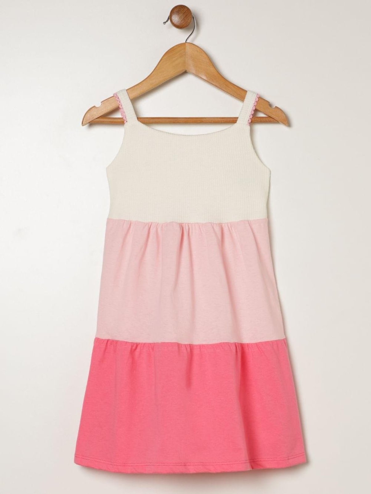 Infantil - Vestido 3 Marias Mix Tecidos Para Menina- OFF WHITE