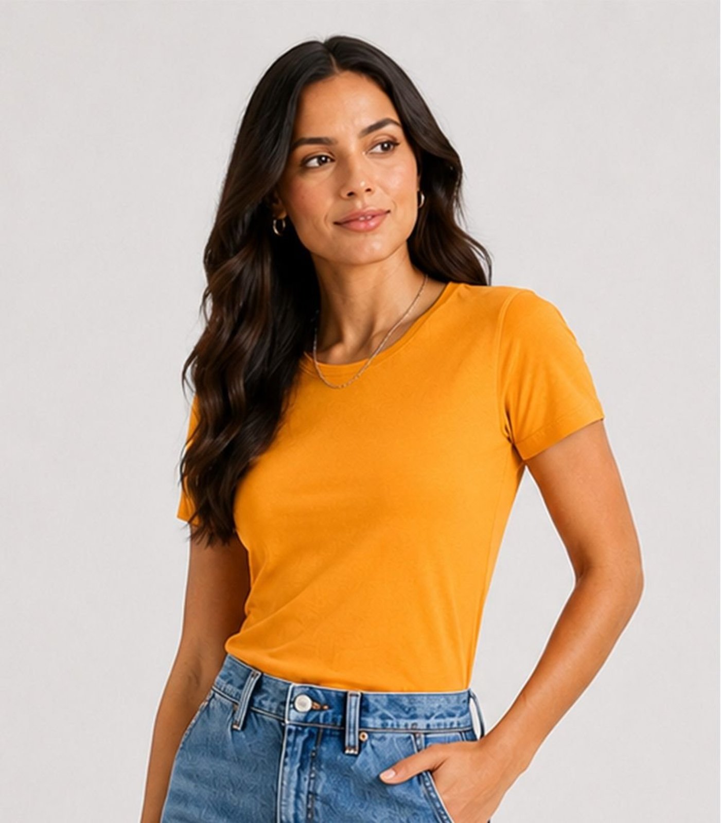 Blusa Feminina Meia Malha 30 Básica KO Amarelo