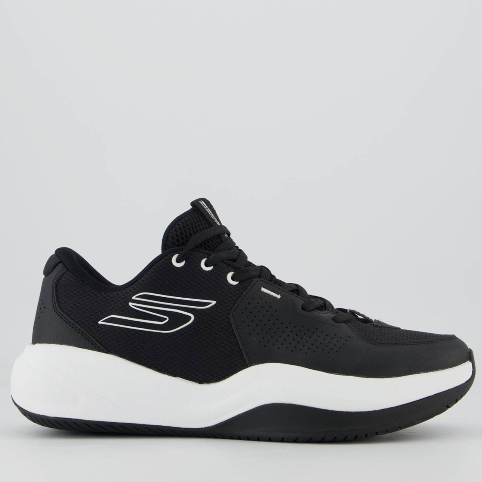 Tênis Skechers SKX Laegue Preto e Branco