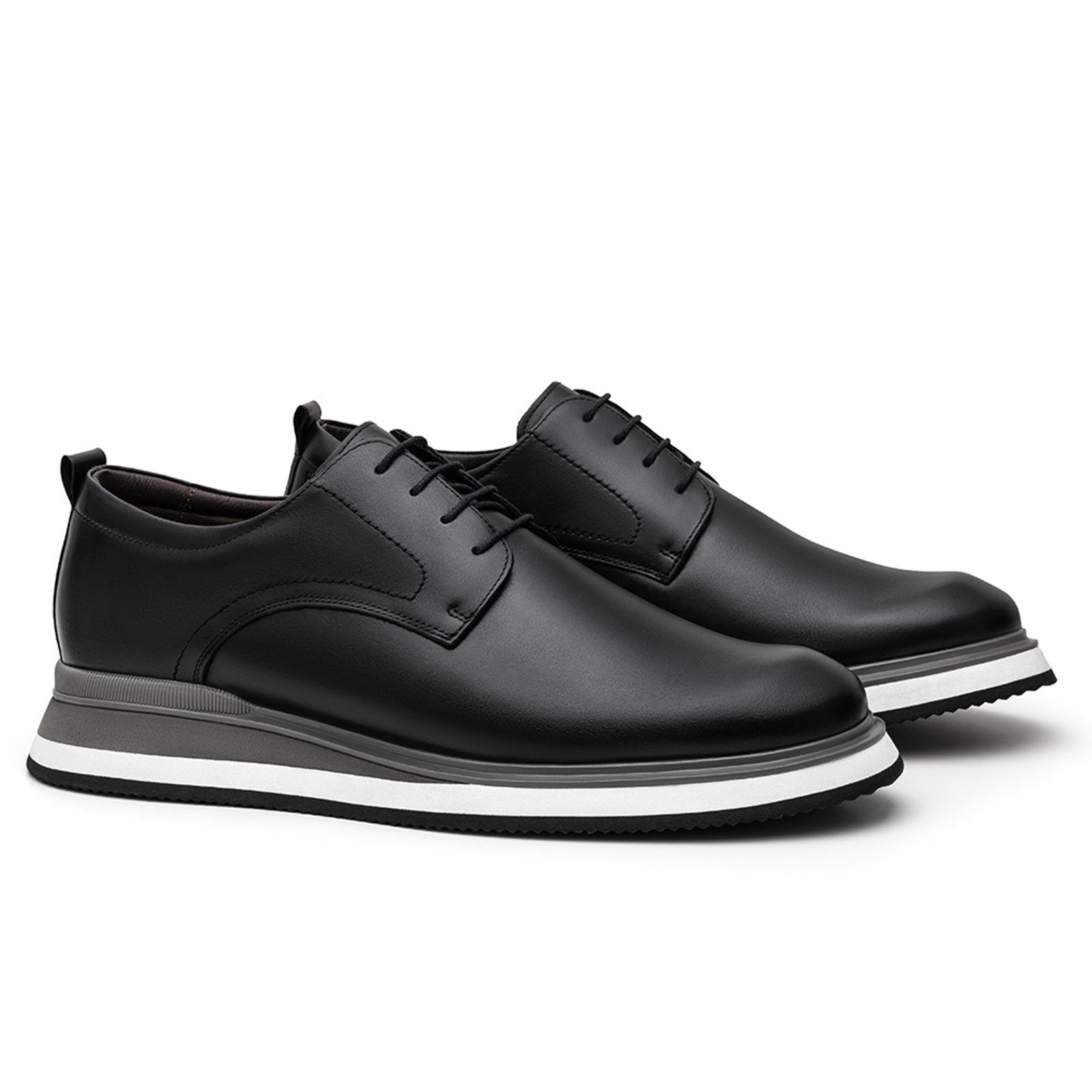 Sapato Oxford Sapatofran Masculino Couro Abisai Conforto Preto