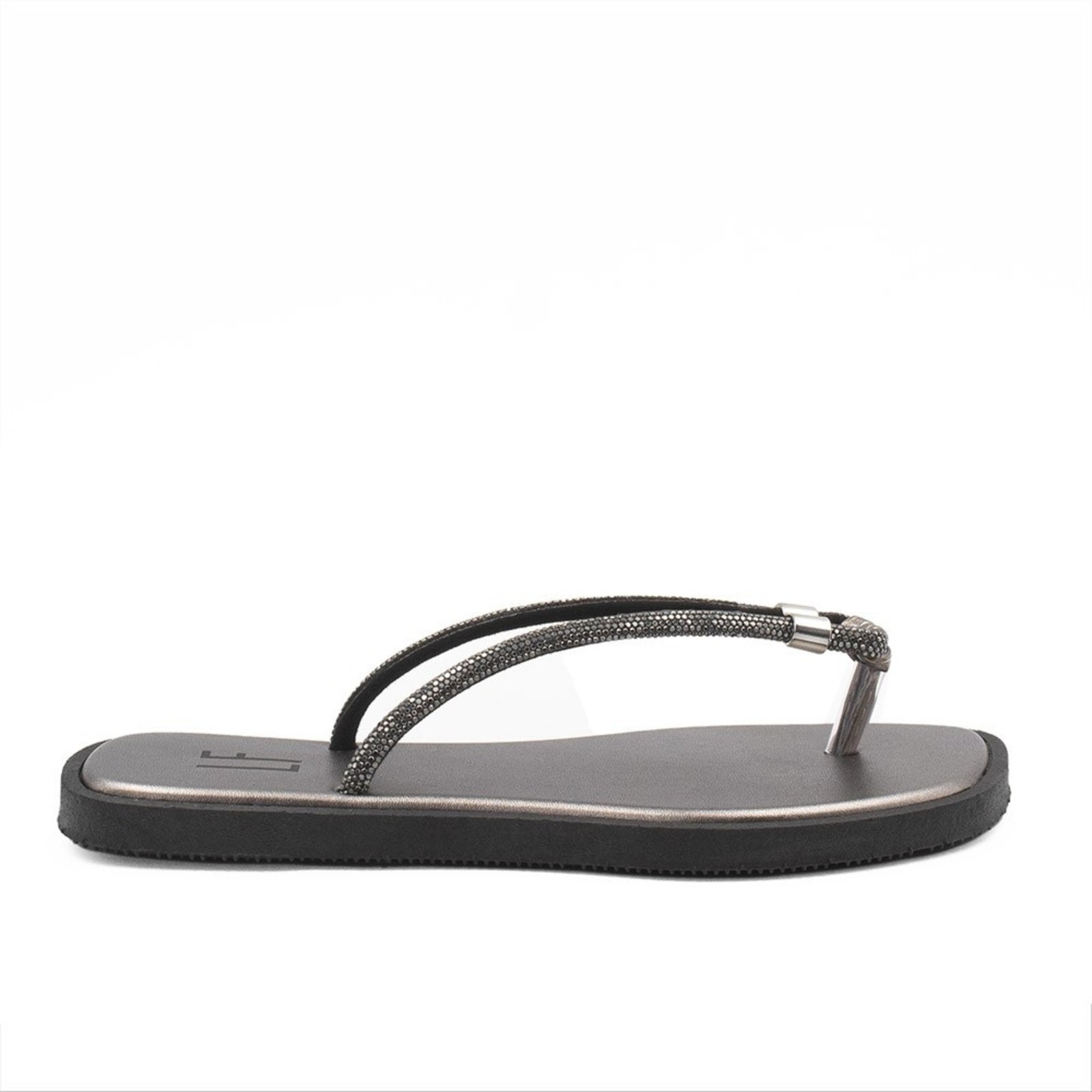 Chinelo Zatta Brilho Dandada Prata Velho