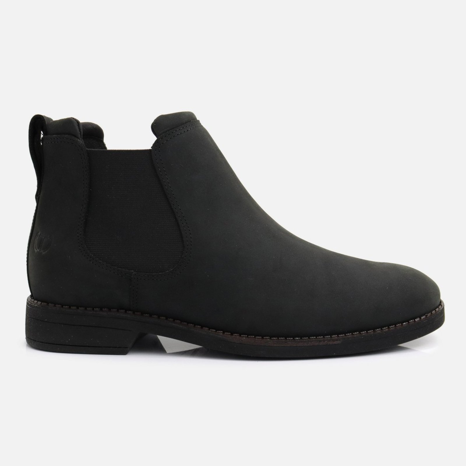 Botina Masculina Couro Legítimo Conforto Extremo Solado Antiderrapante Estilo Premium Durabilidade Máxima Preto