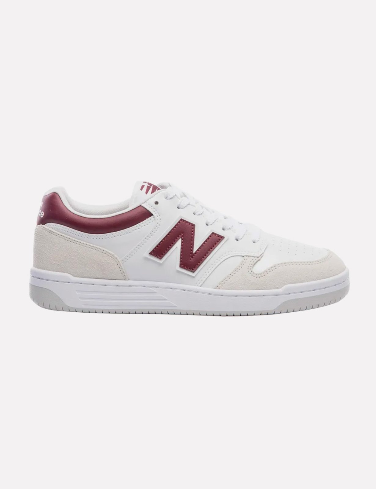 Tênis New Balance 480L Branco/Vinho