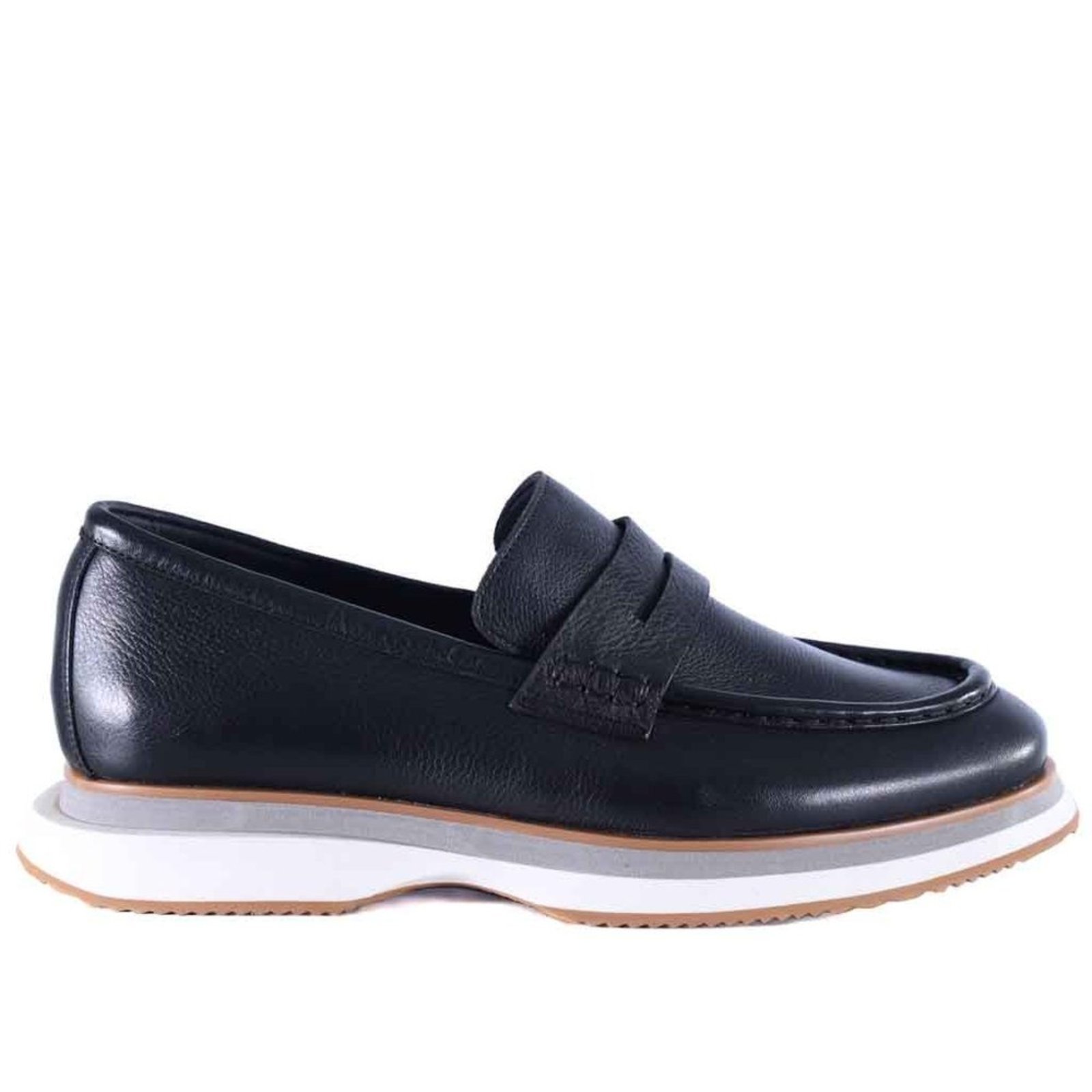 Mocassim Masculino em Couro Zariff Lon021 Zariff Preto