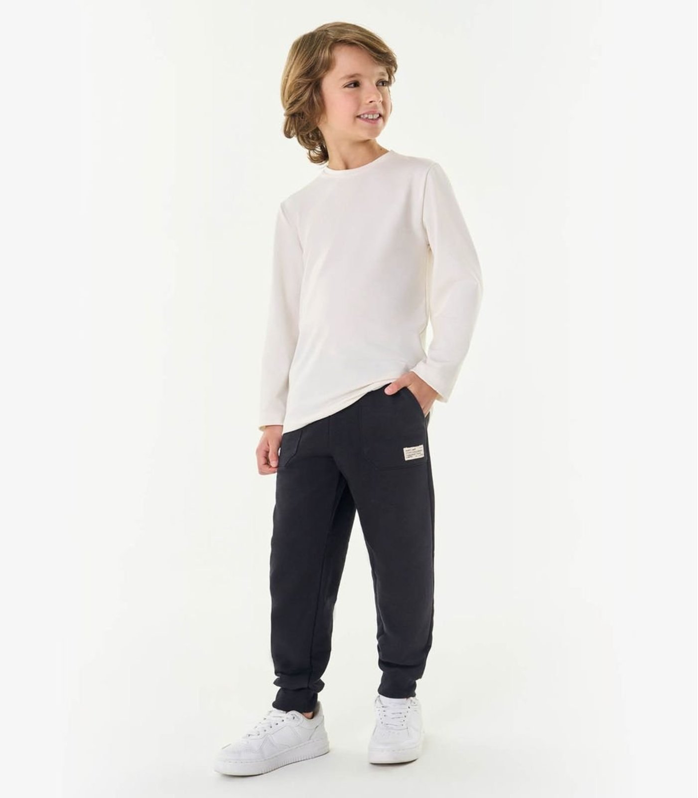 Vista 2 Infantil - Calça Menino Trick Nick Trick Nick Básicos preto Trick Nick Básicos preto