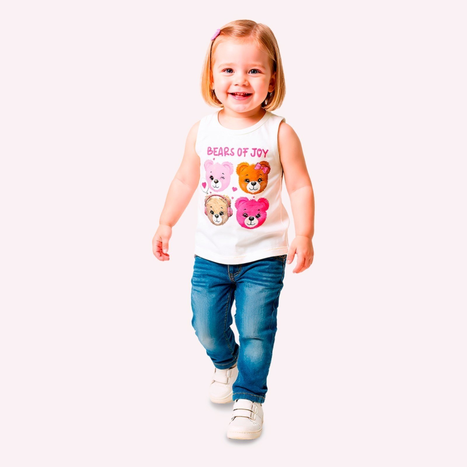 Infantil - Regata Menina Ursinhos Kyly