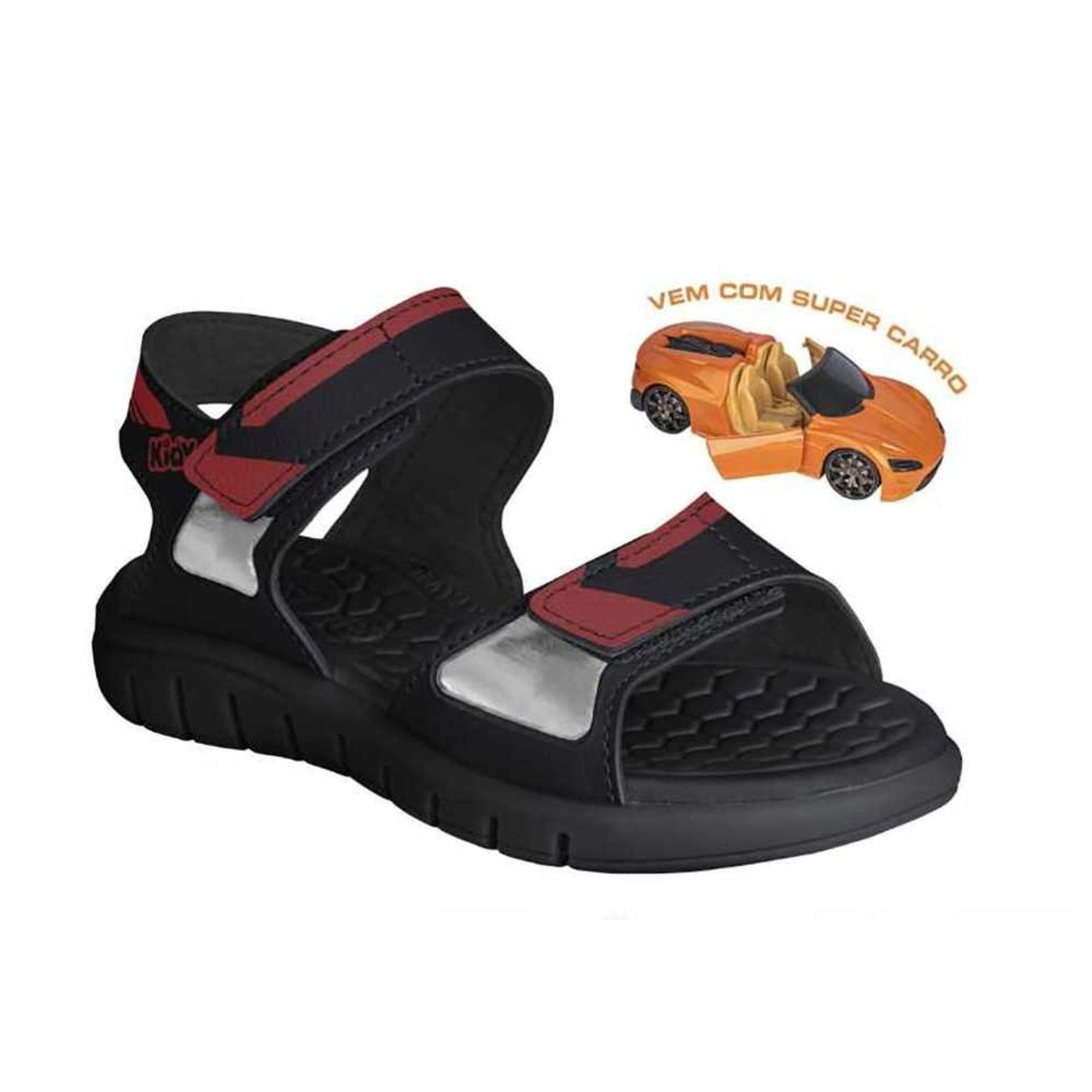 Infantil - Sandália Menino Kidy Toys Carro de Brinde
