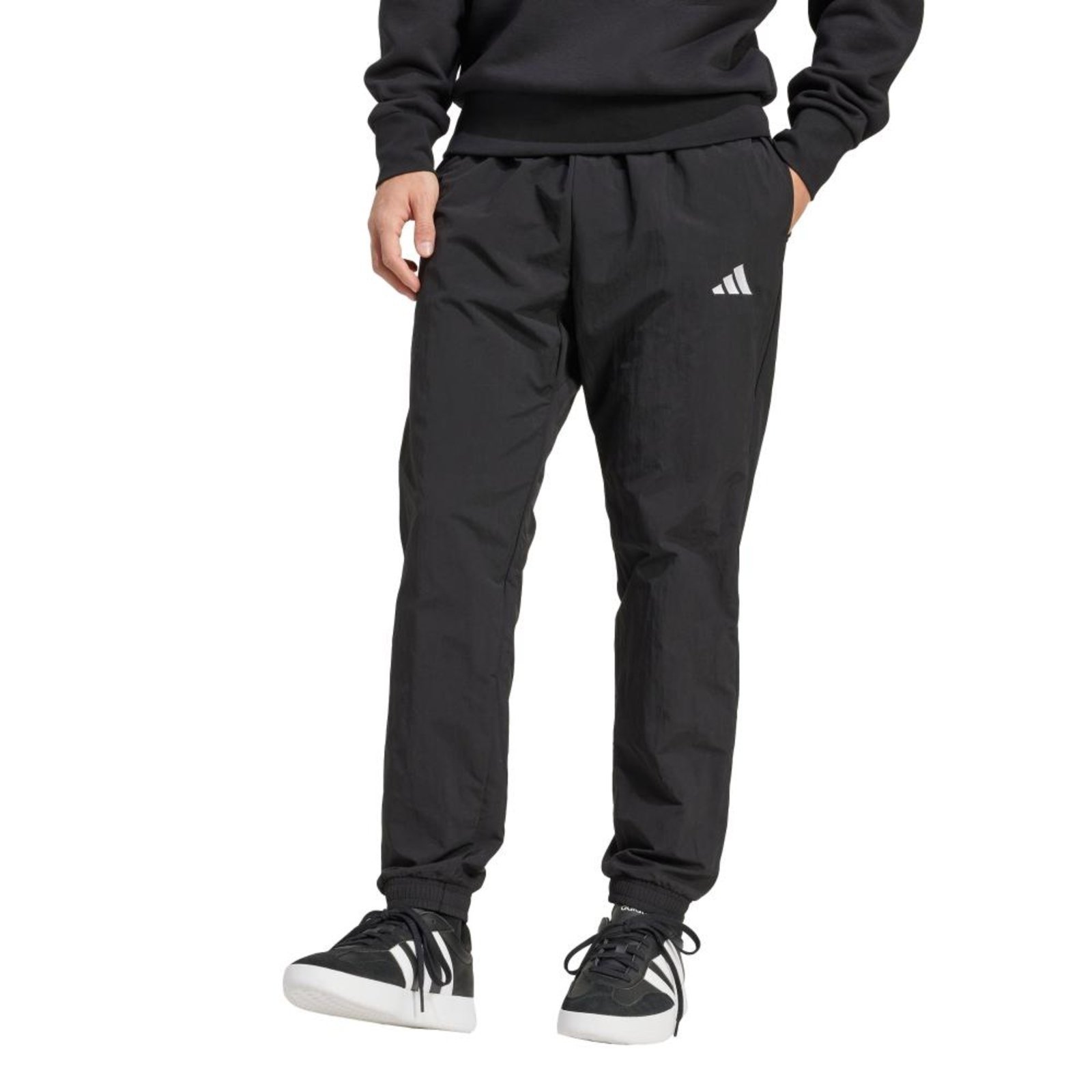 Calça de tecido itens essenciais com logotipo pequeno adidas Sportswear Preto