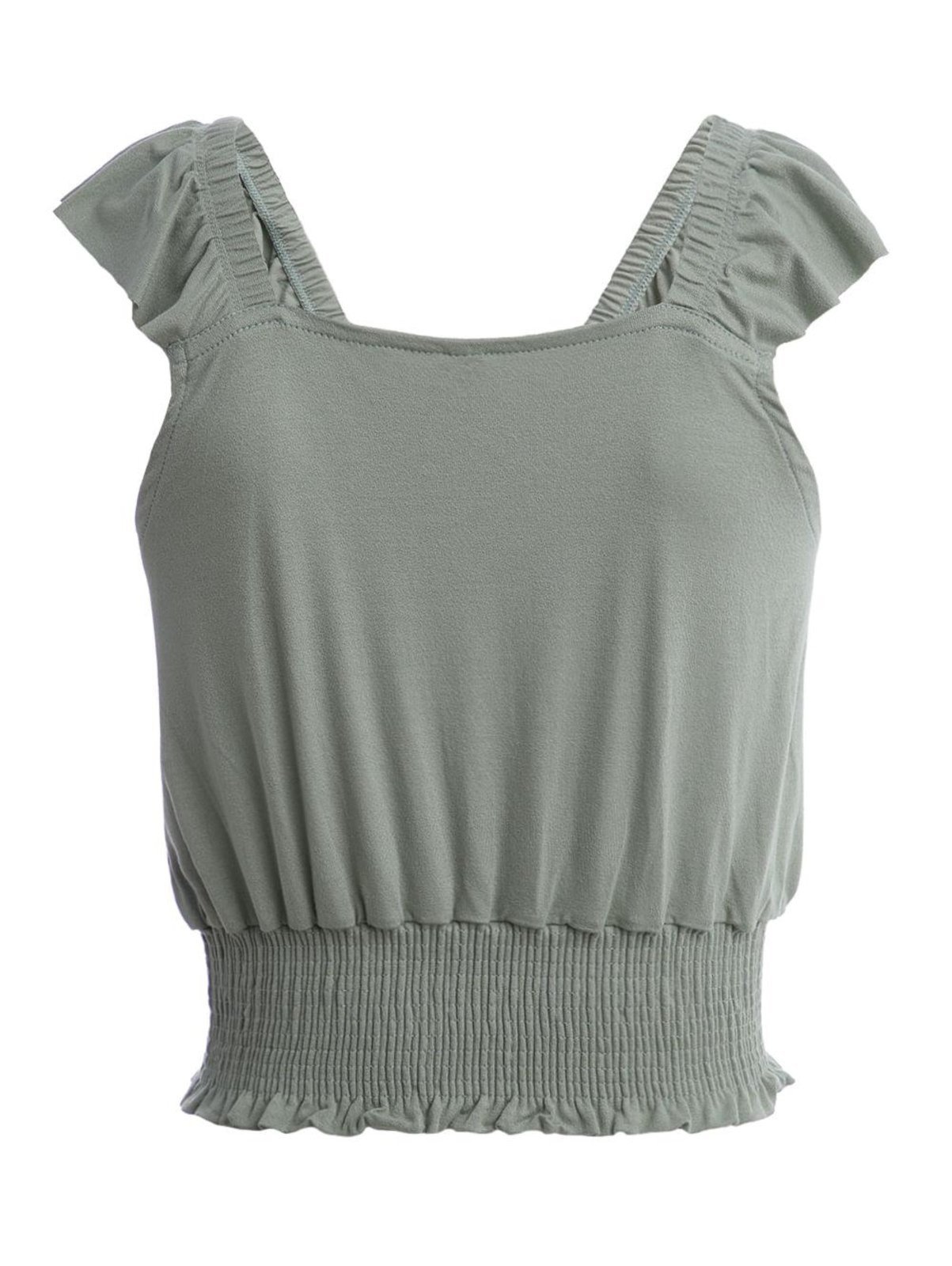 Vista 3 Blusa Cropped Frente Única Feminina CLARO Bright Girl'S verde Bright Girl'S verde