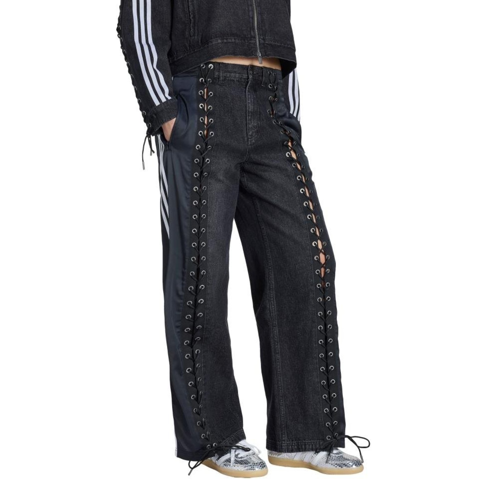 CALÇA JEANS adidas ORIGINALS FB LACING adidas Originals Preto