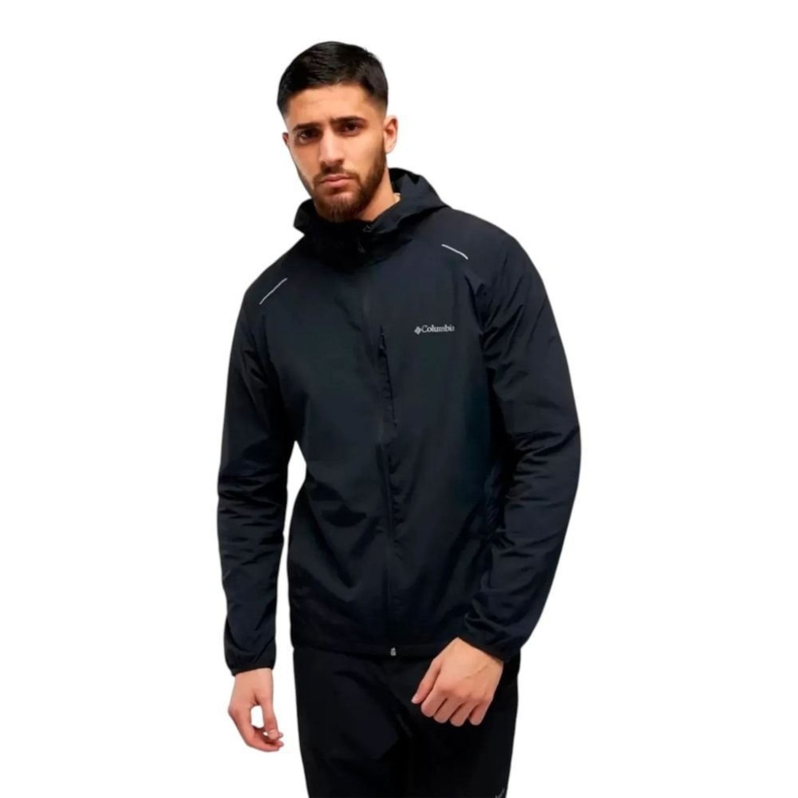 Jaqueta Columbia Tech Nylon Masculina - Preto - Columbia