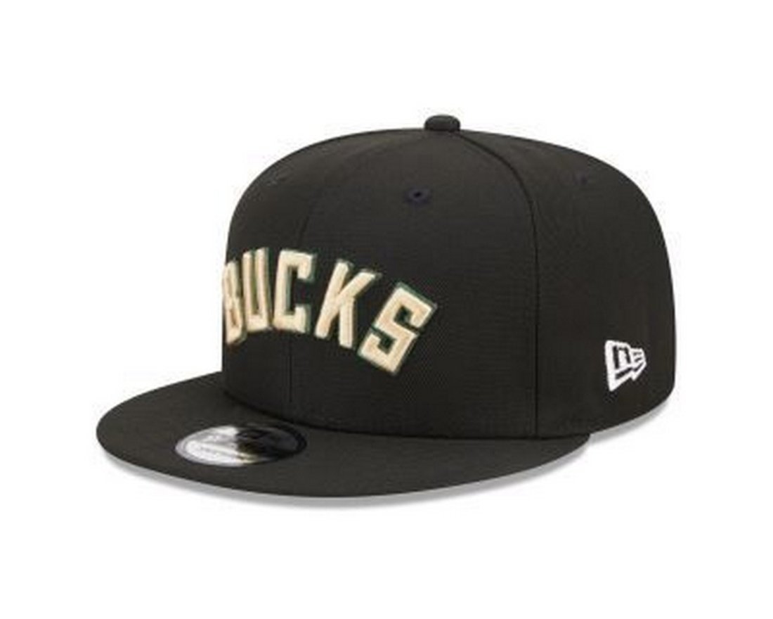 Boné New Era 9FIFTY Milwaukee Bucks NBA Preto