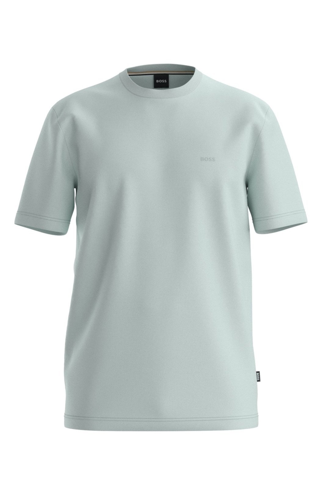 Camiseta Em Jersey De Algodão Com Detalhe De Logo