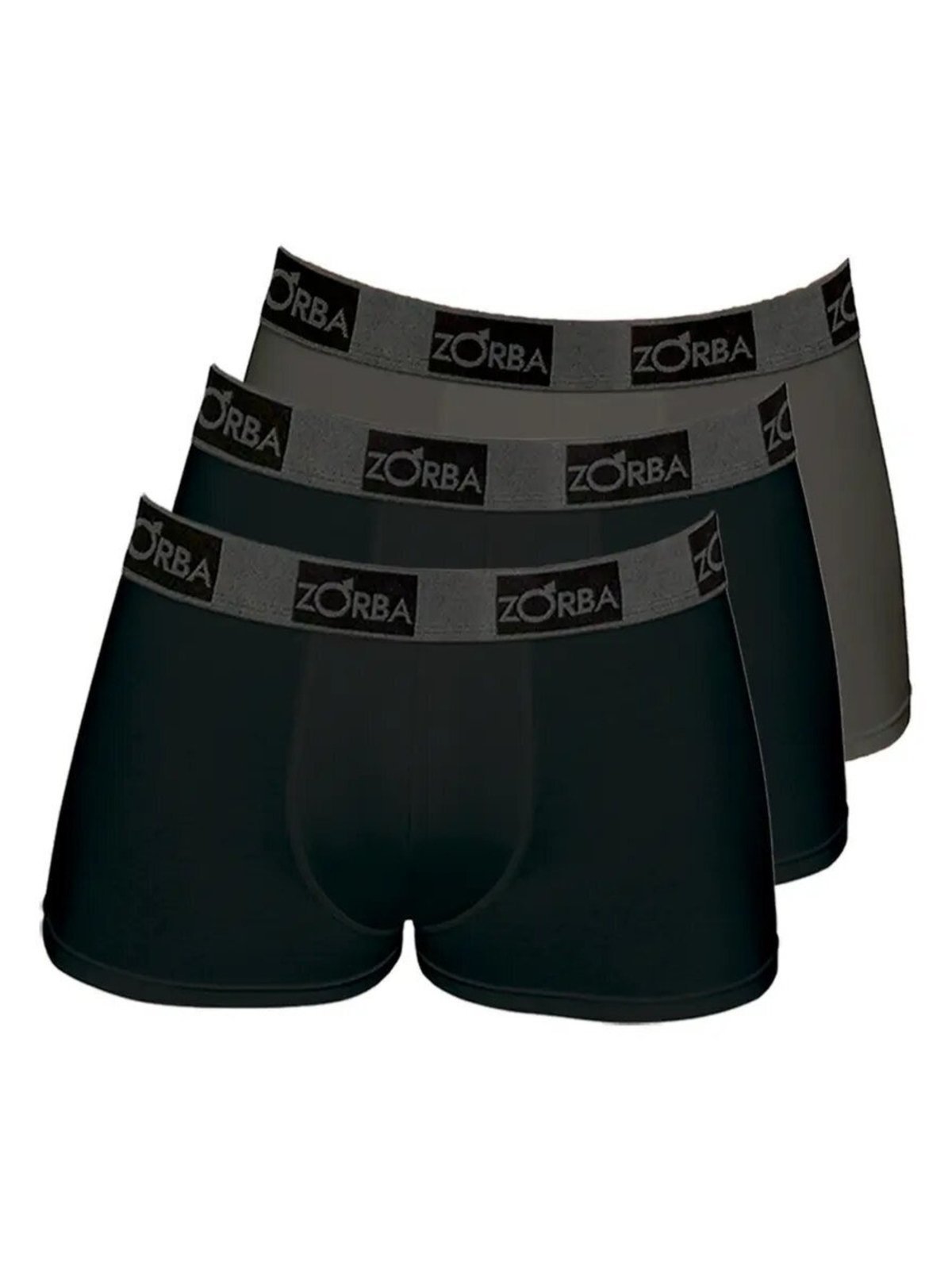 Kit com 3 Cuecas Boxer Zorba 717 Cinza
