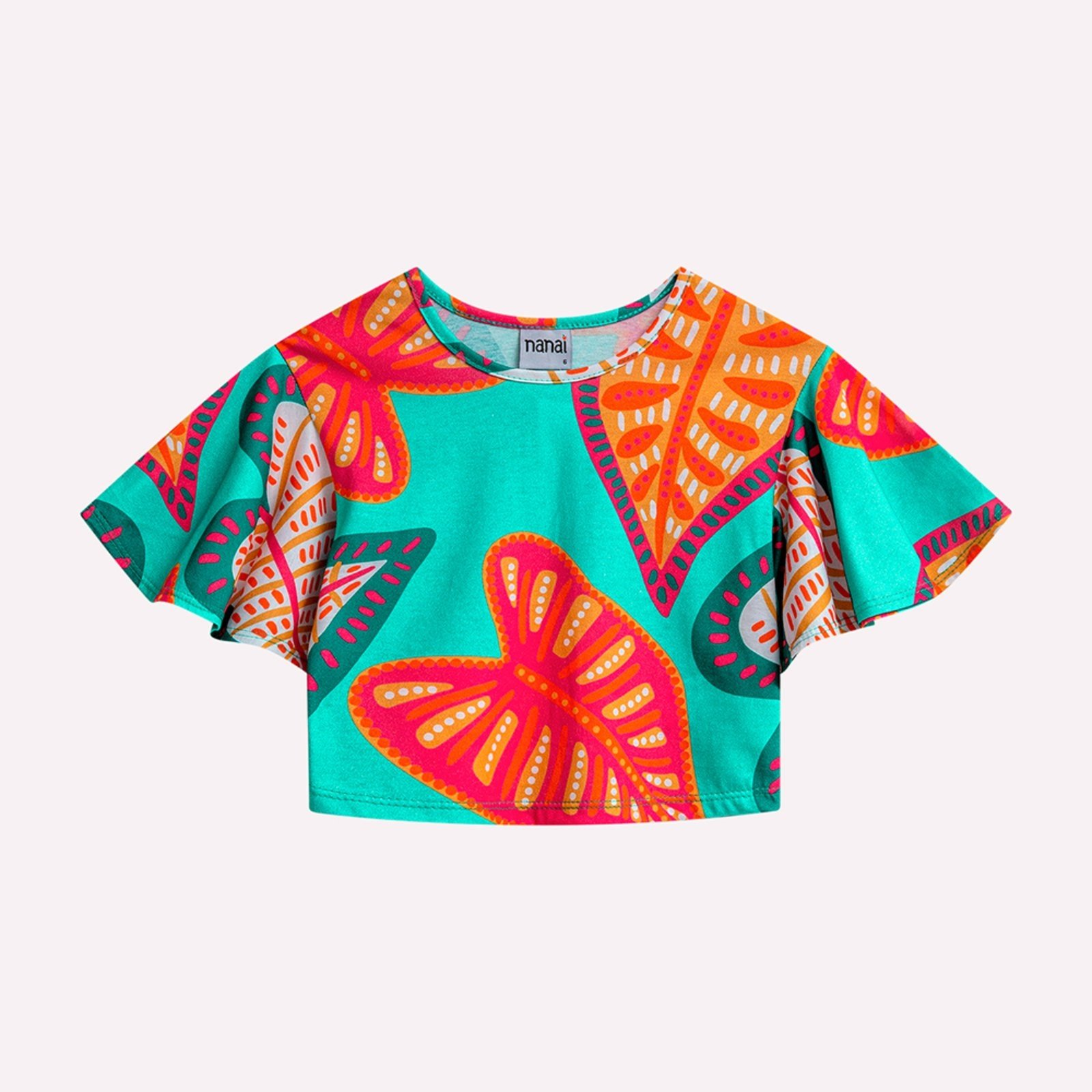 Infantil – Blusa Menina Folhas Nanai
