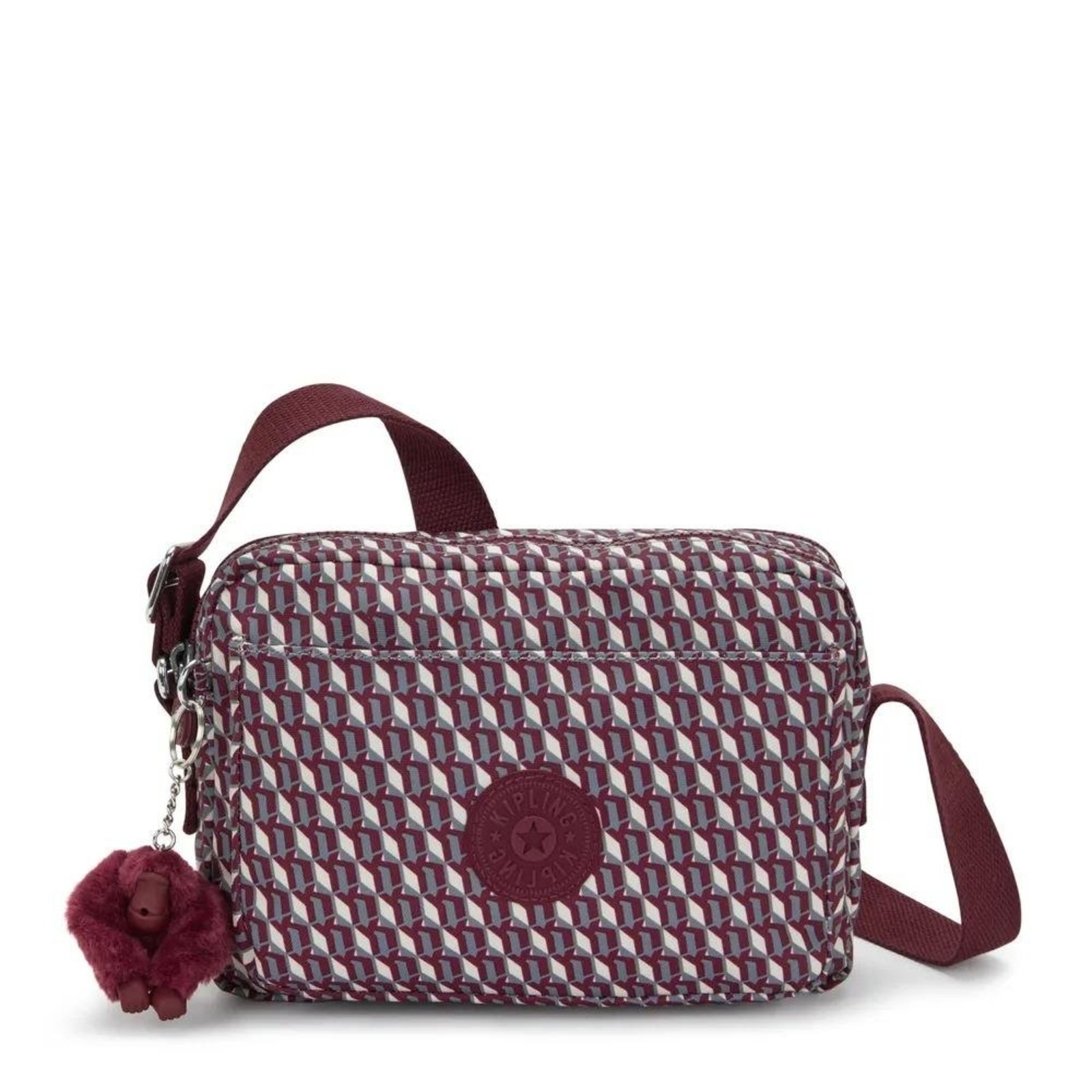 Bolsa Kipling Abanu M 3DK Wine