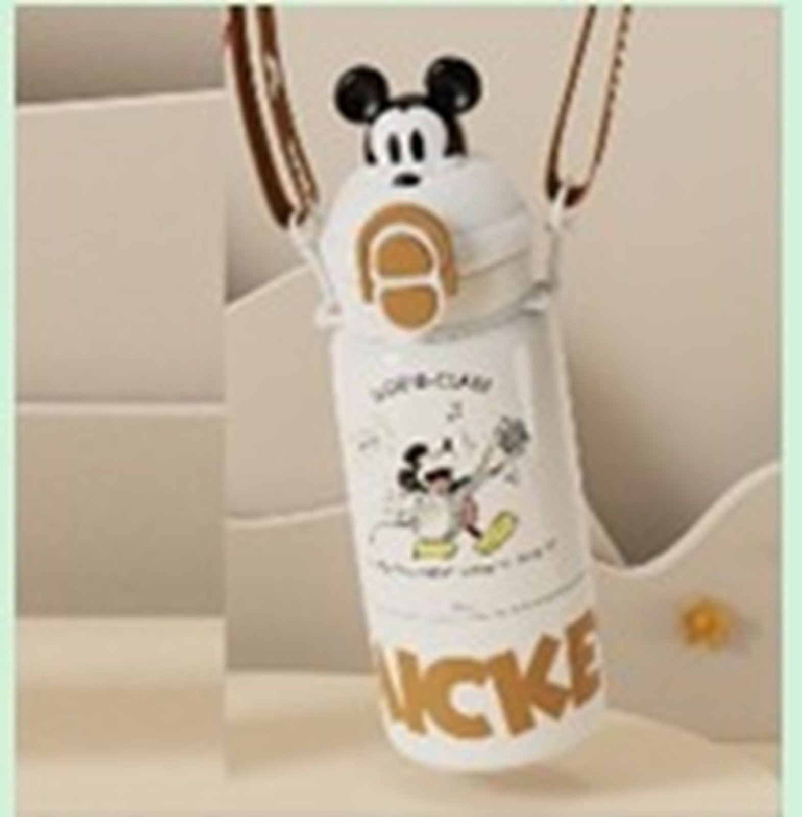 Infantil - Garrafa Mickey Mouse Branca Ideal Escola Passeio Disney